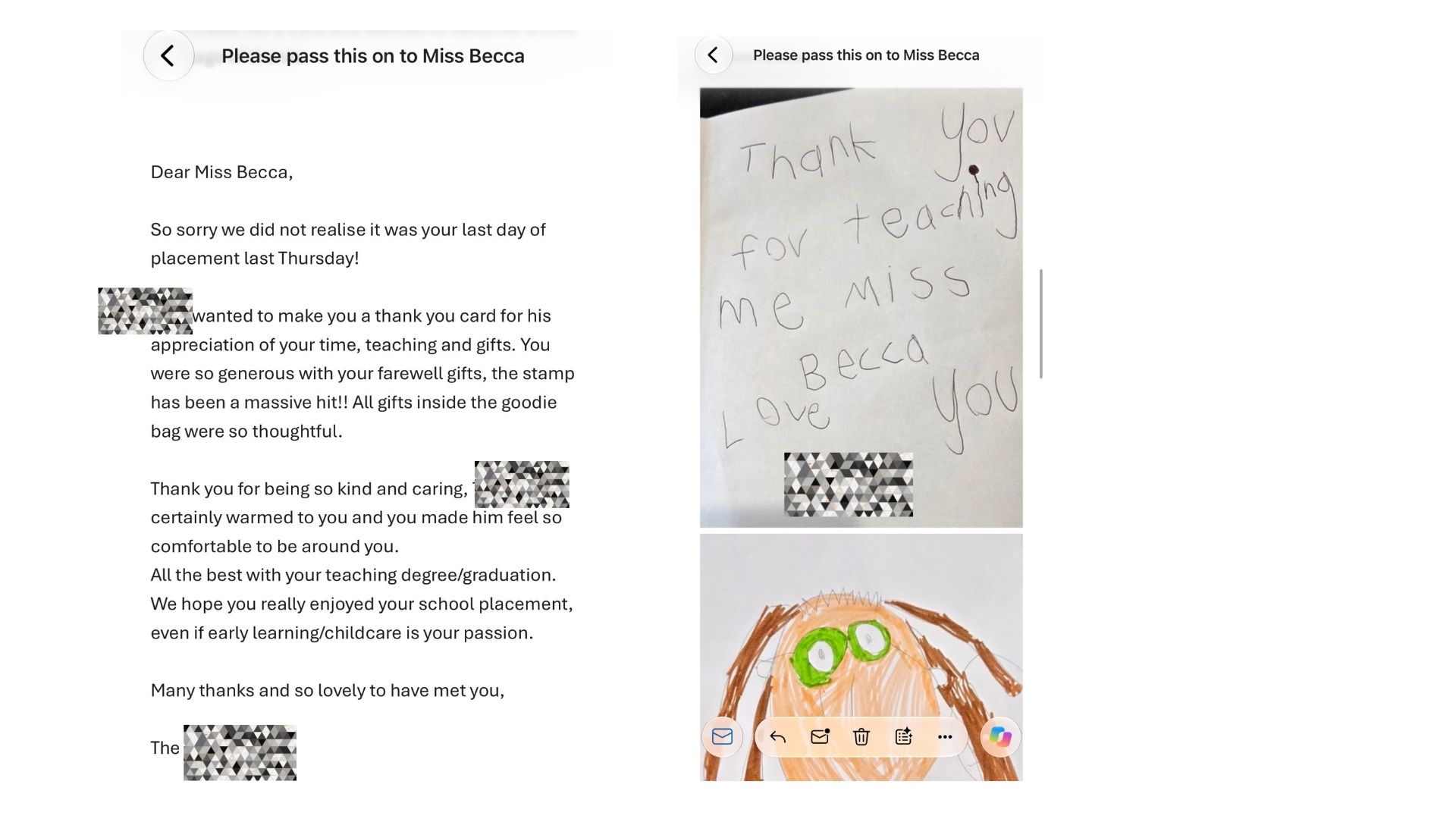 Figure 4. Family Appreciation: Positive feedback reflecting respectful relationships with families.